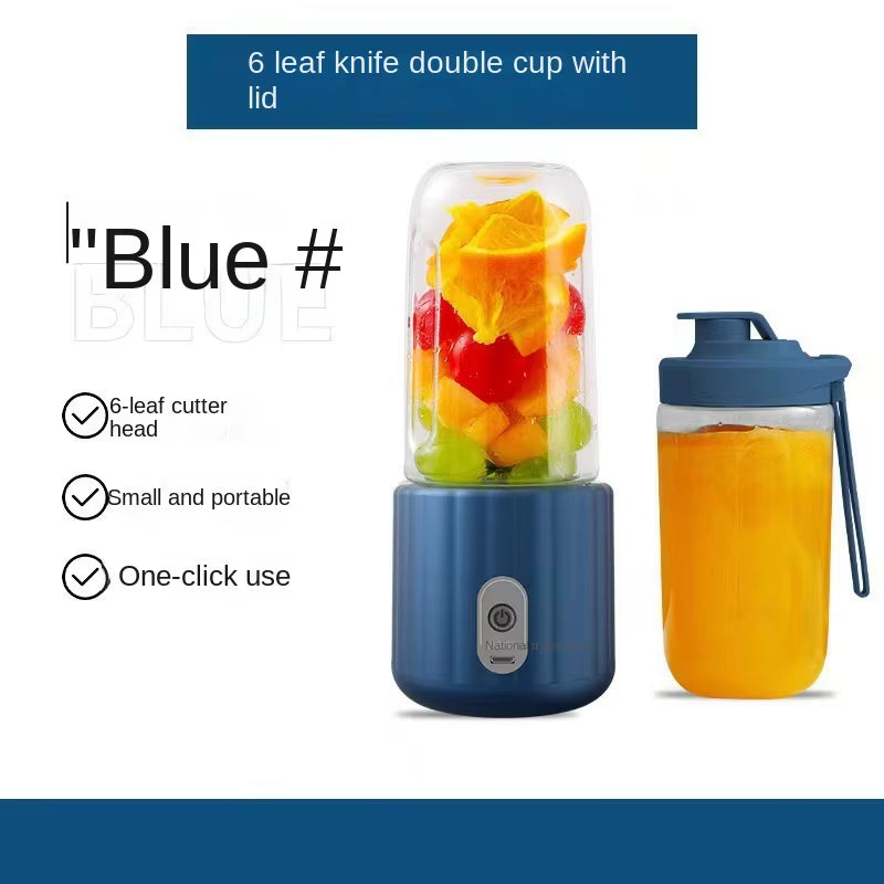 Double Cup Multifunction Usb Fruit Mixers Juicers Portable Electric Juicer Blender Fruit Juicer Cup Food Milkshake Juice Maker