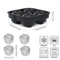 Luxury 3D Ice Mold Tray – Rose & Diamond Shapes for Whiskey, Cocktails & Parties