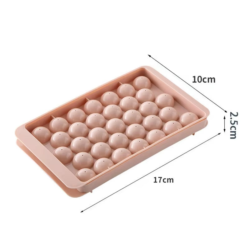 Family 33 Ice Cube Trays Hockey PP Mold Frozen Whiskey Ball Popsicle Fridge Ice Cube Box Lollipop Making Gifts Kitchen Tools