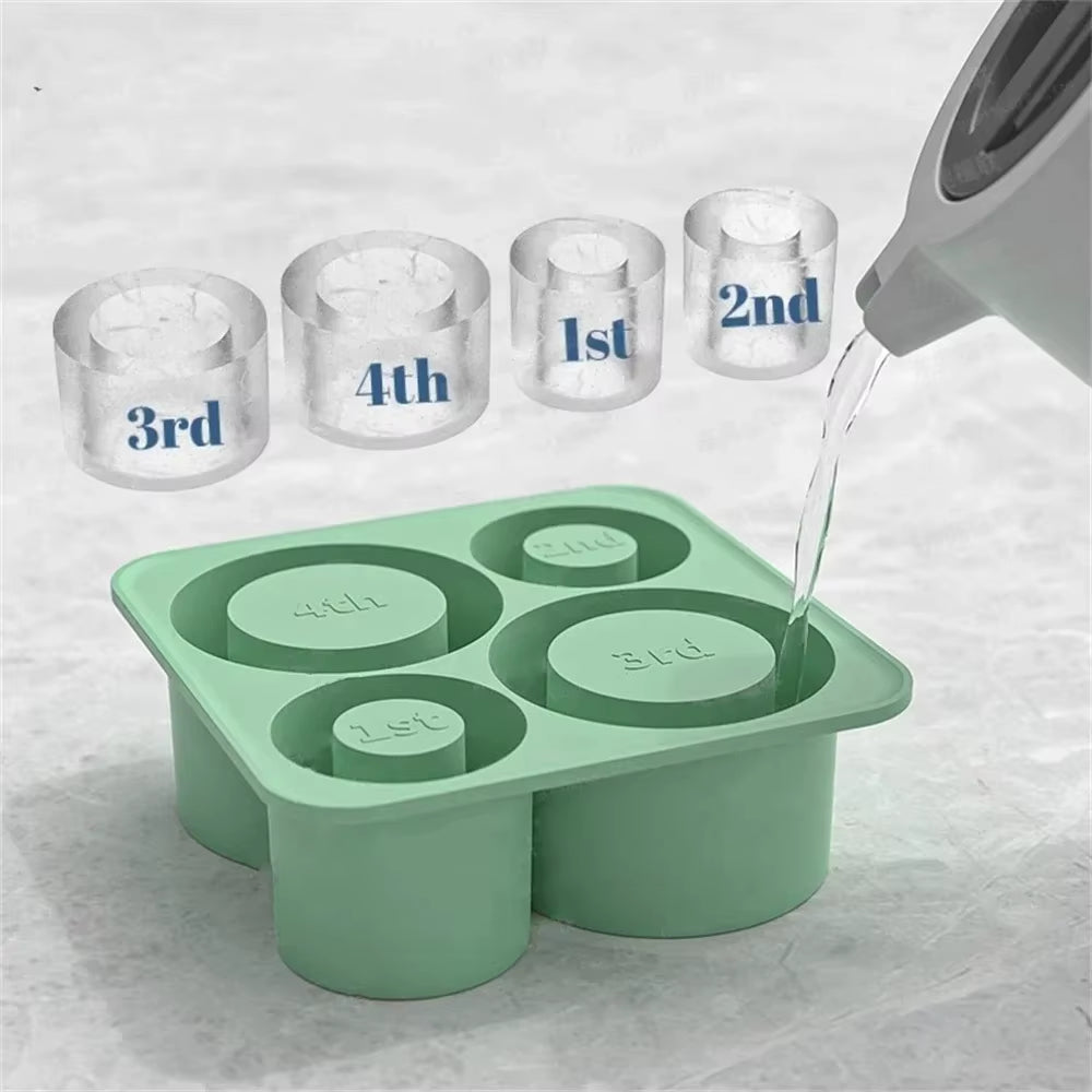 Perfect Fit Ice Mold for Tumblers – Round Silicone Tray for 20–40 oz Cups & Summer Drinks