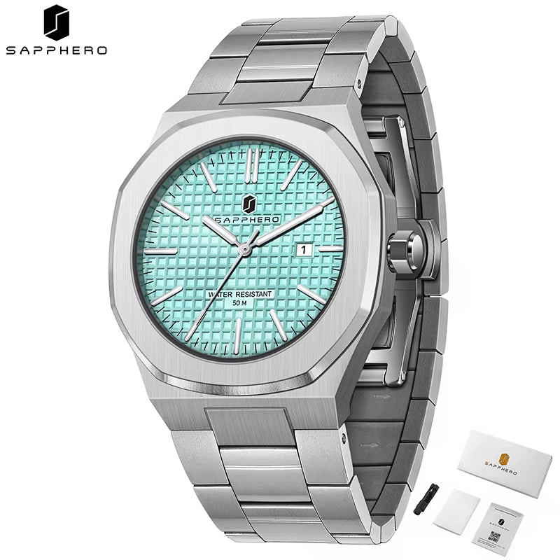 Men’s Luxury Classic Watch – Stainless Steel Business & Sports Wristwatch with Precision Imported Movement