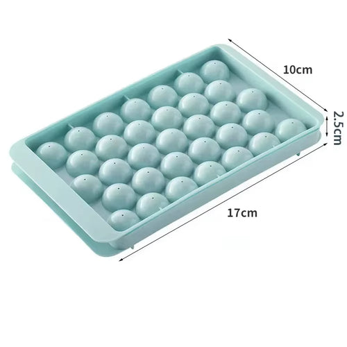 Family 33 Ice Cube Trays Hockey PP Mold Frozen Whiskey Ball Popsicle Fridge Ice Cube Box Lollipop Making Gifts Kitchen Tools