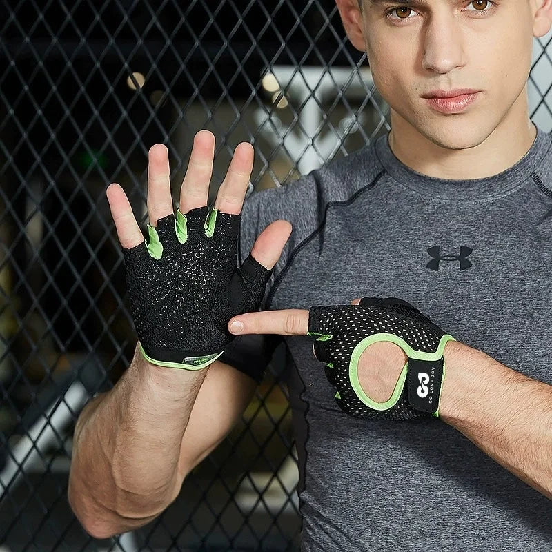 Performance Fitness Gloves – Half Finger Grip Gloves for Weightlifting & Training