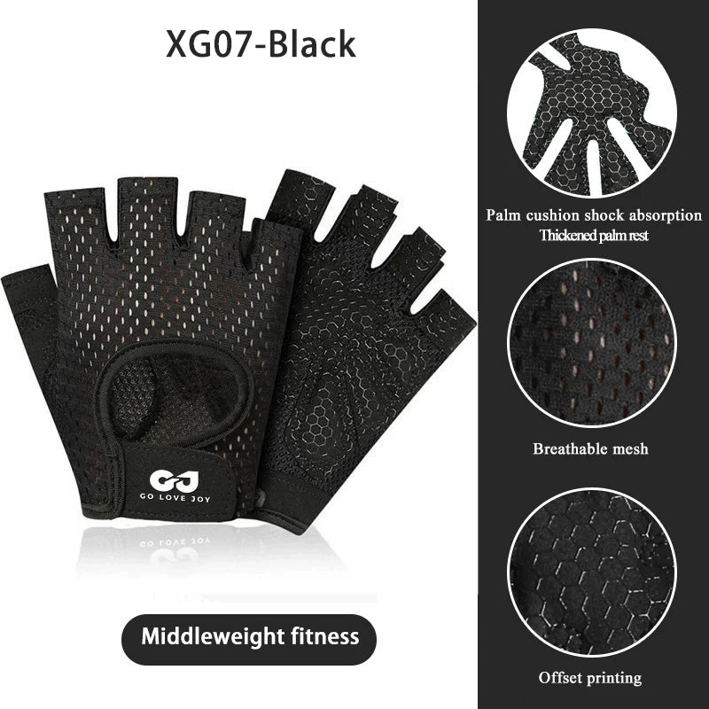 Performance Fitness Gloves – Half Finger Grip Gloves for Weightlifting & Training