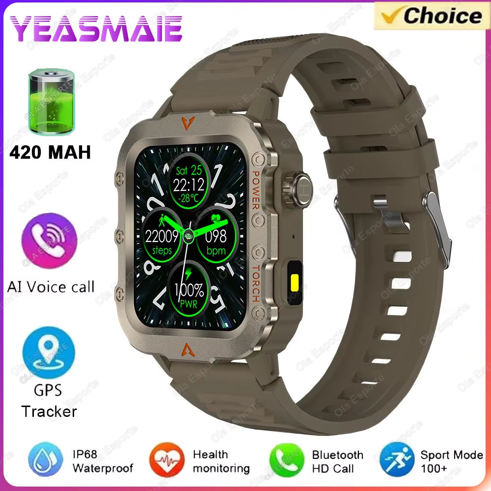 Outdoor Sports Smart Watch for Men & Women – Fitness Tracker with LED Display, ECG & PPG Monitoring